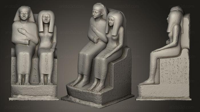 Egyptian statues and reliefs (STKE_0018) 3D model for CNC machine